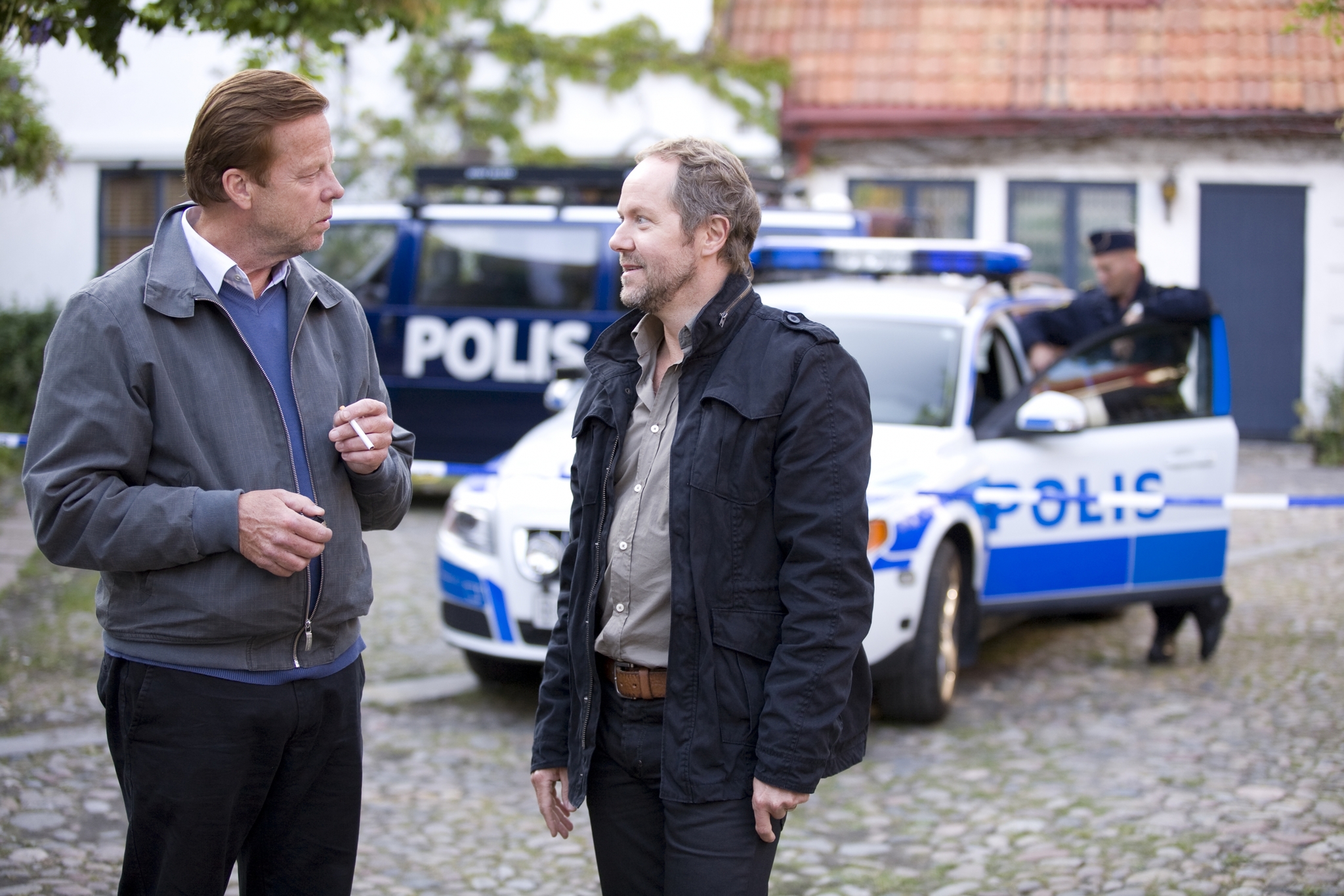 Still of Krister Henriksson and Douglas Johansson in Wallander: Hämnden (2009)