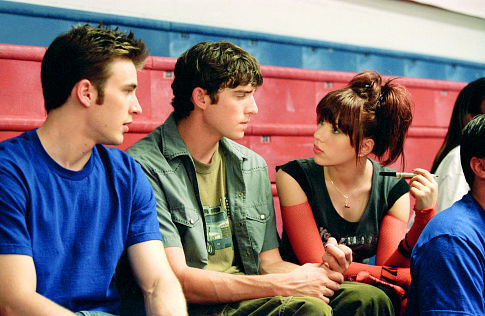 Still of Chris Evans, Scarlett Johansson and Bryan Greenberg in The Perfect Score (2004)