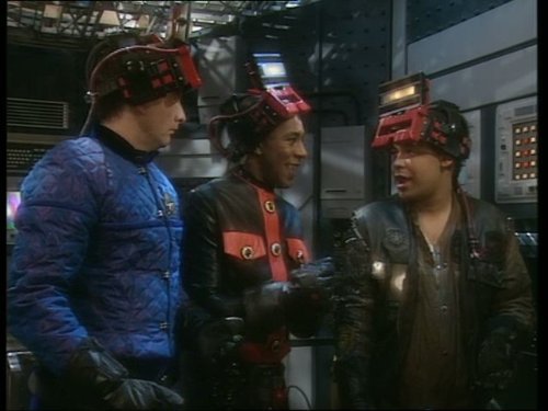 Still of Chris Barrie, Craig Charles and Danny John-Jules in Red Dwarf (1988)