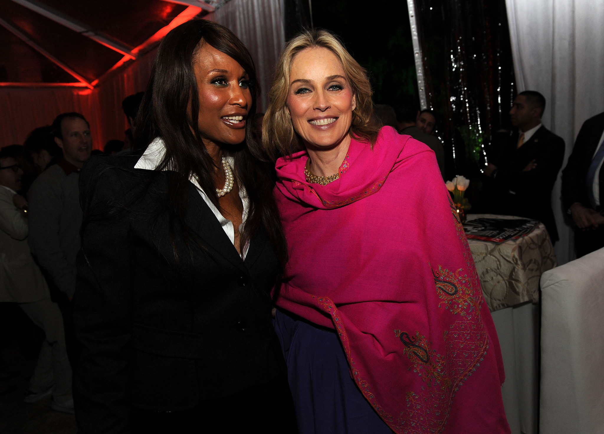 Sharon Stone and Beverly Johnson