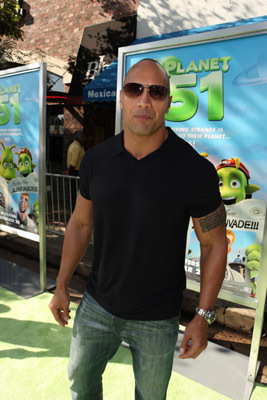 Dwayne Johnson at event of Planet 51 (2009)