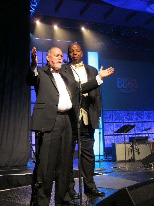 Bill Wax and Big LLou Johnson of BB Kings BluesVille Co-Hosts the Blues Music Awards