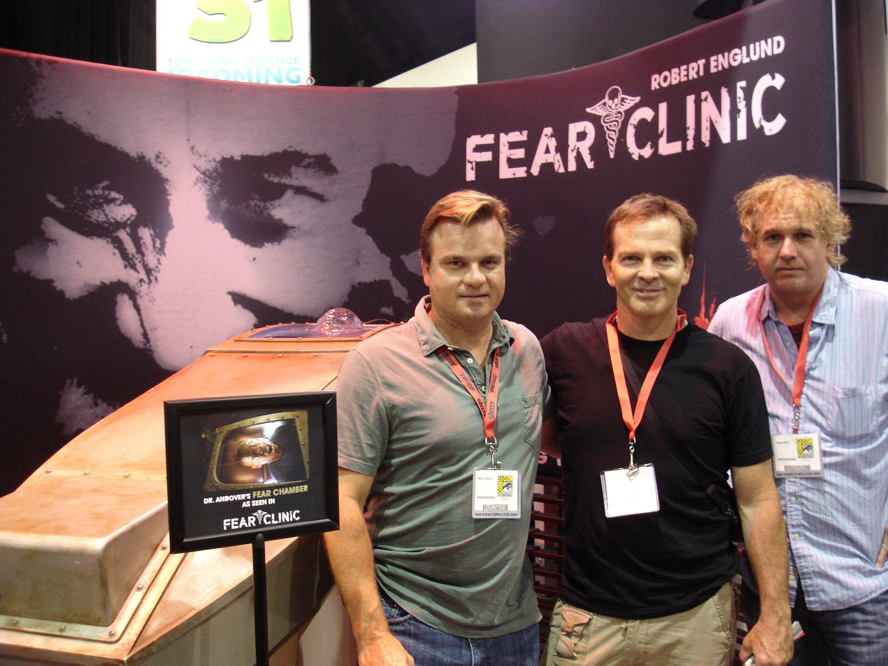 SDCC 2009 with MBJ with Writer Aaron Drane and longtime friend Stuntman, Bobby King