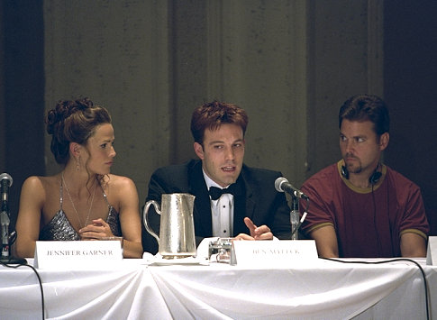 Ben Affleck, Jennifer Garner and Mark Steven Johnson in Daredevil (2003)