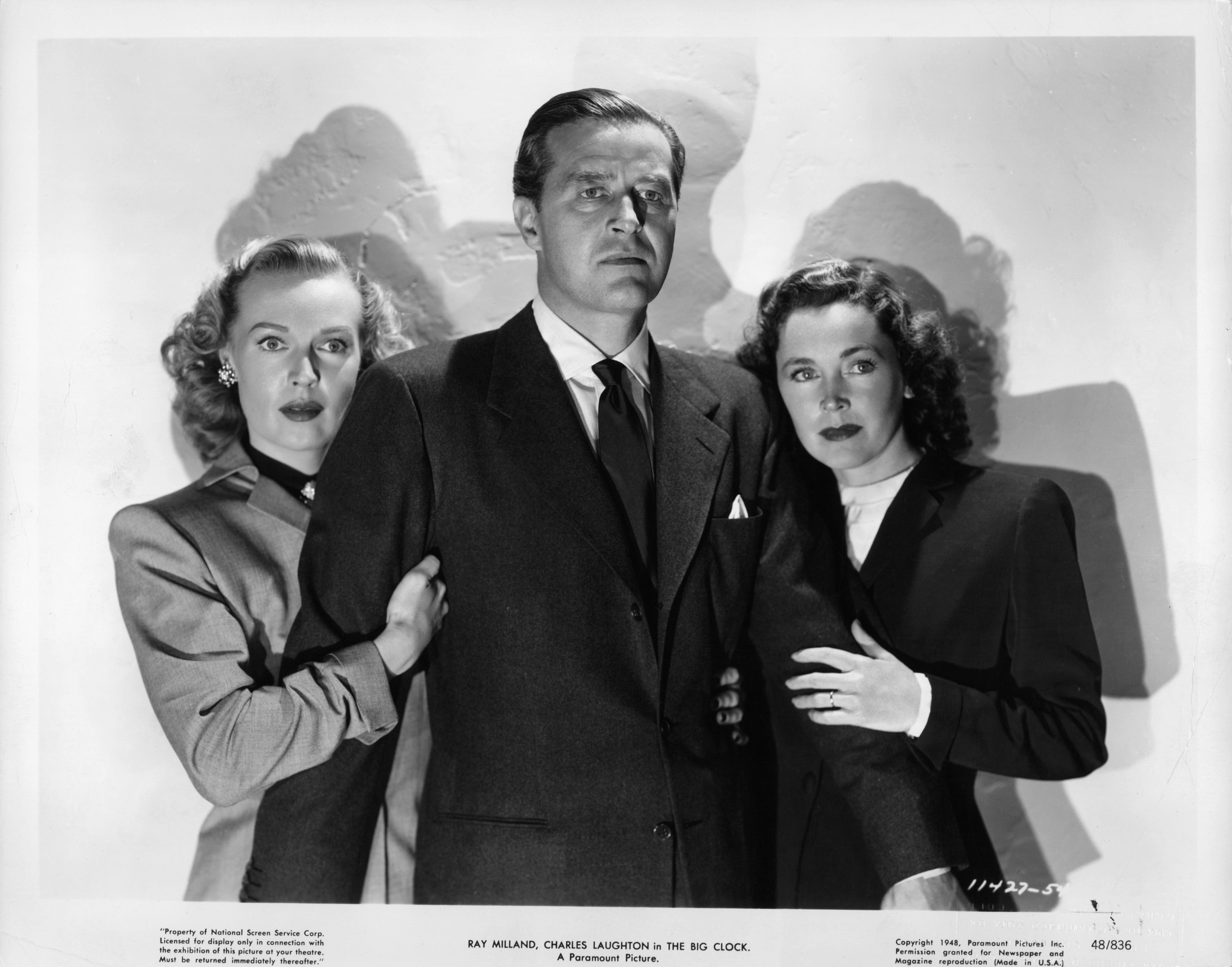 Still of Ray Milland, Maureen O'Sullivan and Rita Johnson in The Big Clock (1948)