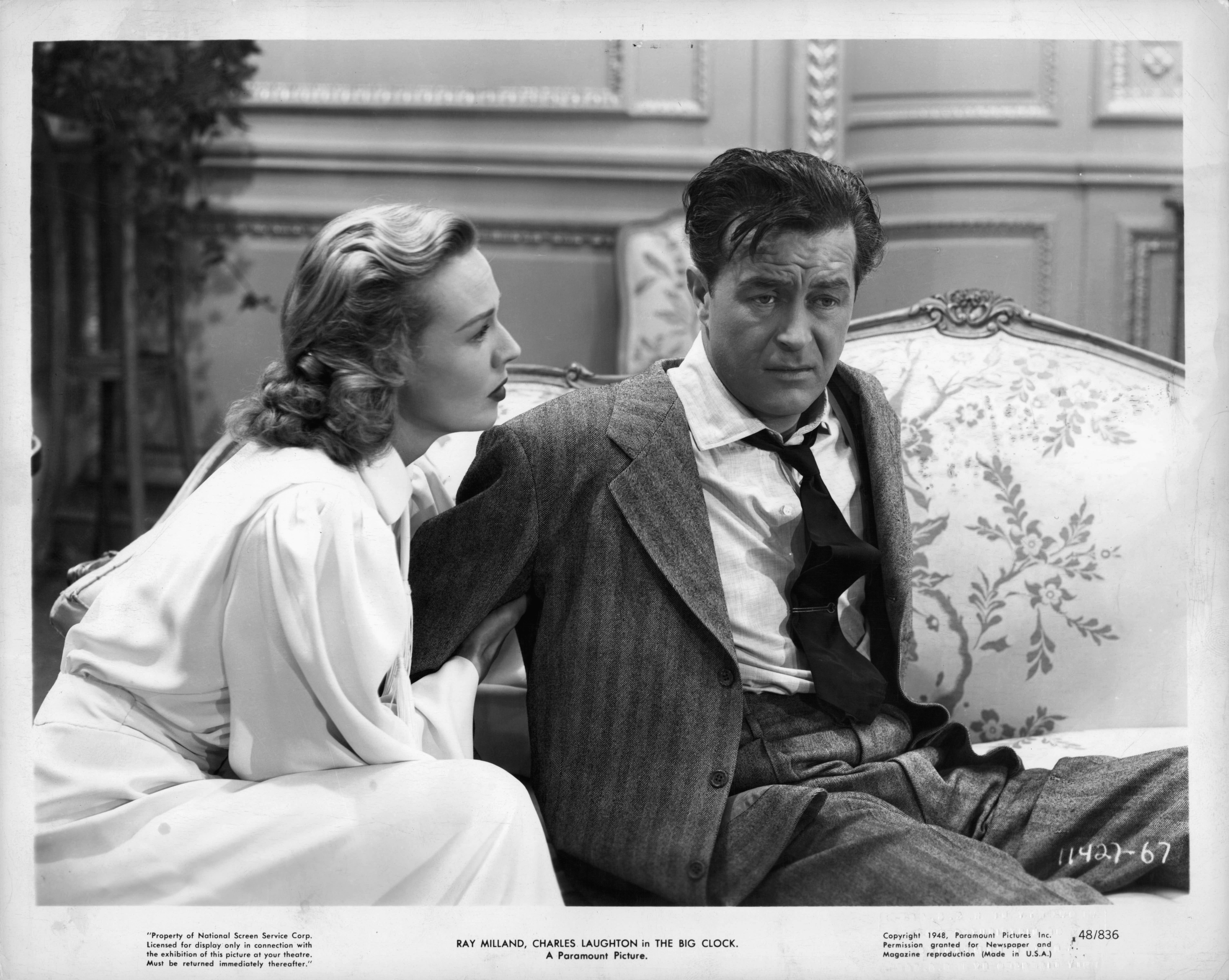 Still of Ray Milland and Rita Johnson in The Big Clock (1948)