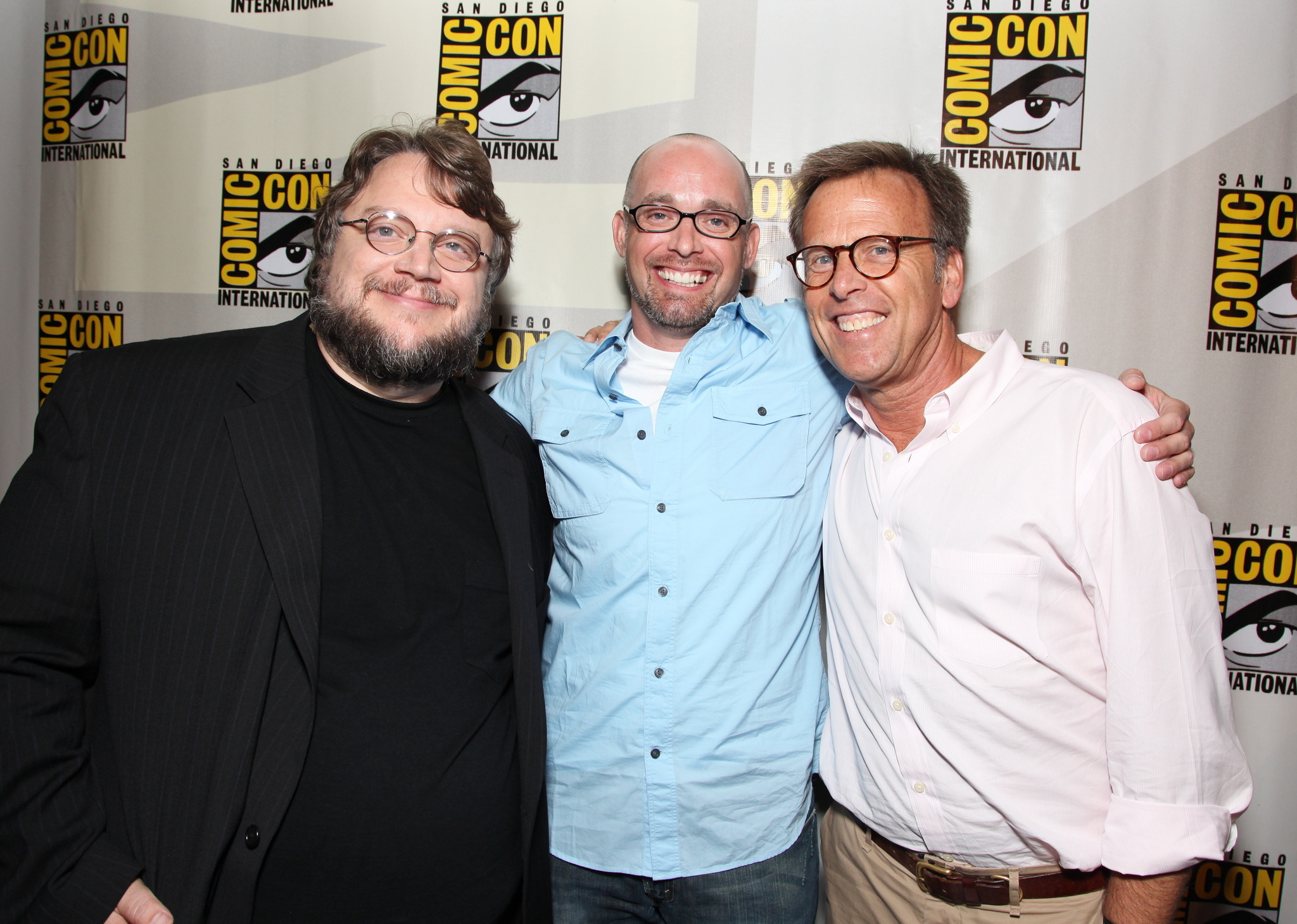 Mark Johnson, Guillermo del Toro and Troy Nixey at event of Nebijok tamsos (2010)