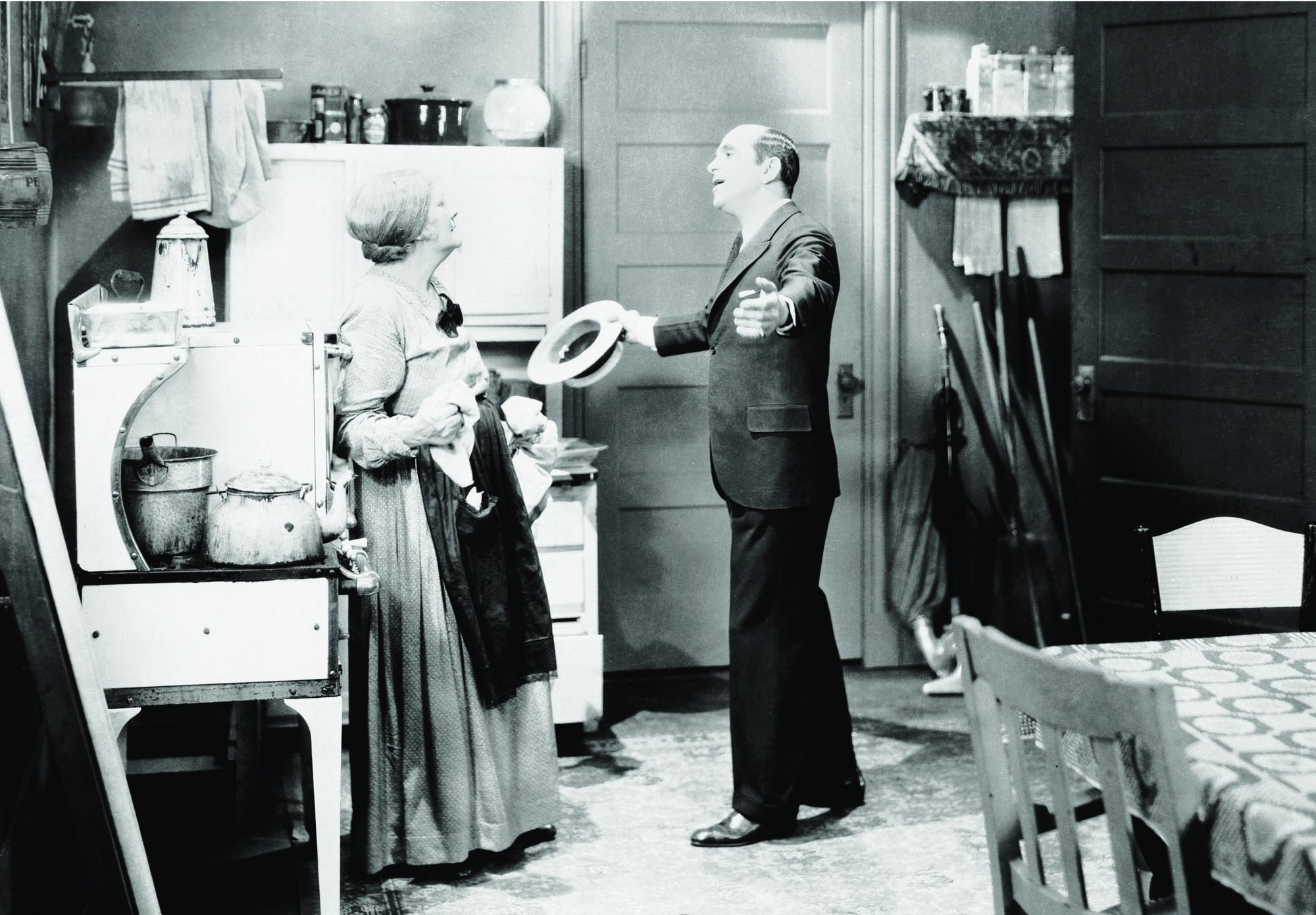 Still of Eugenie Besserer and Al Jolson in The Jazz Singer (1927)