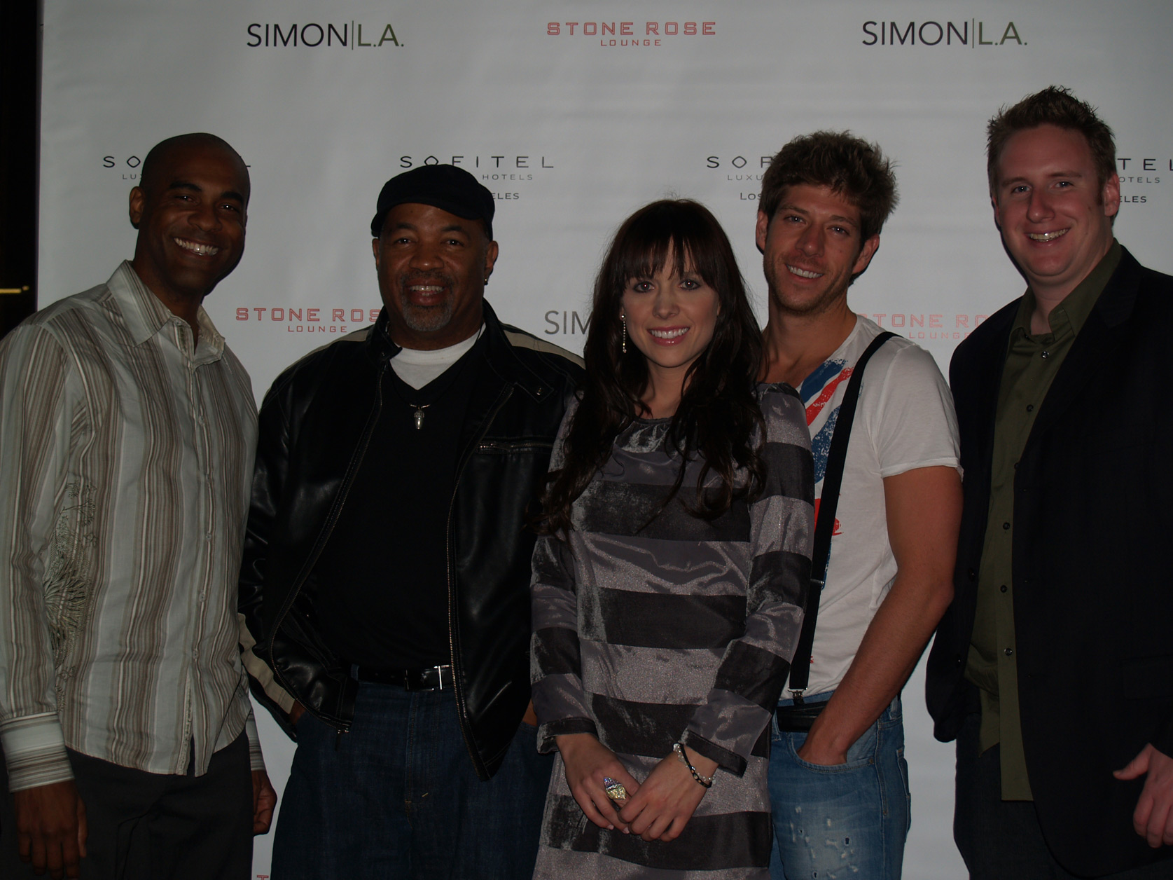 Michael Gerald, Landers Pierce, Janna Van Heertum, Tanner Redman, and David Fletcher @ Unchained Melody release party.