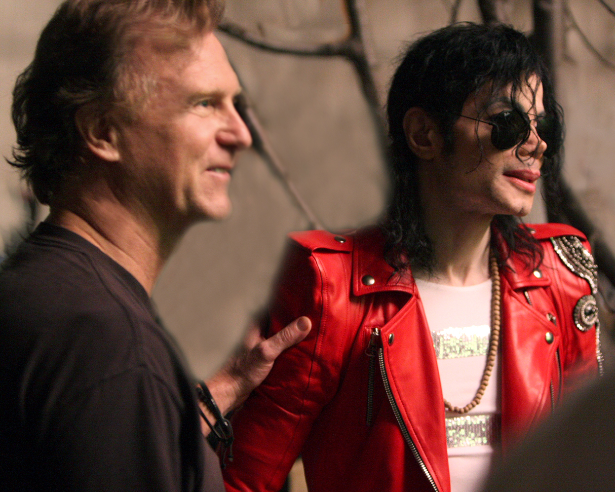 Bruce directing Michael Jackson's 3D videos for the 