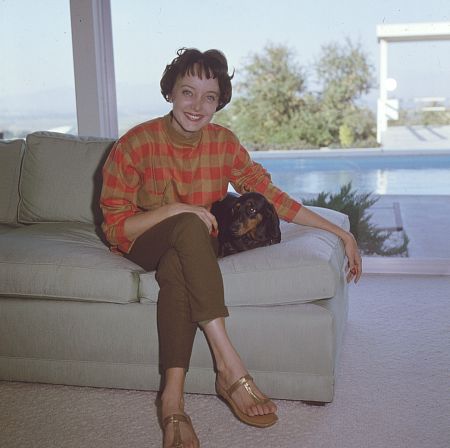Carolyn Jones at home C. 1958