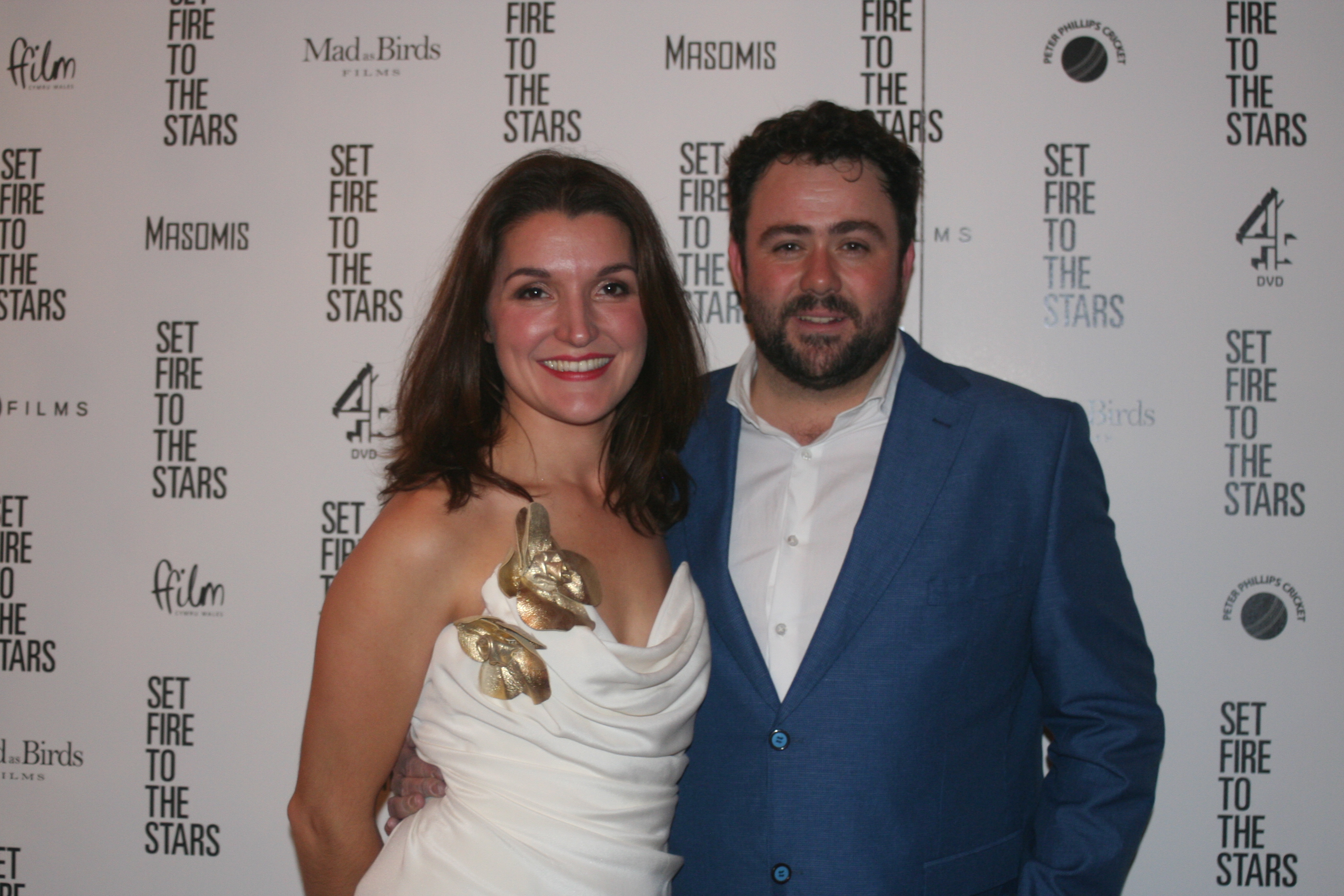 Kate Drew and Celyn Jones at the London Premiere of 'Set Fire to the Stars'.