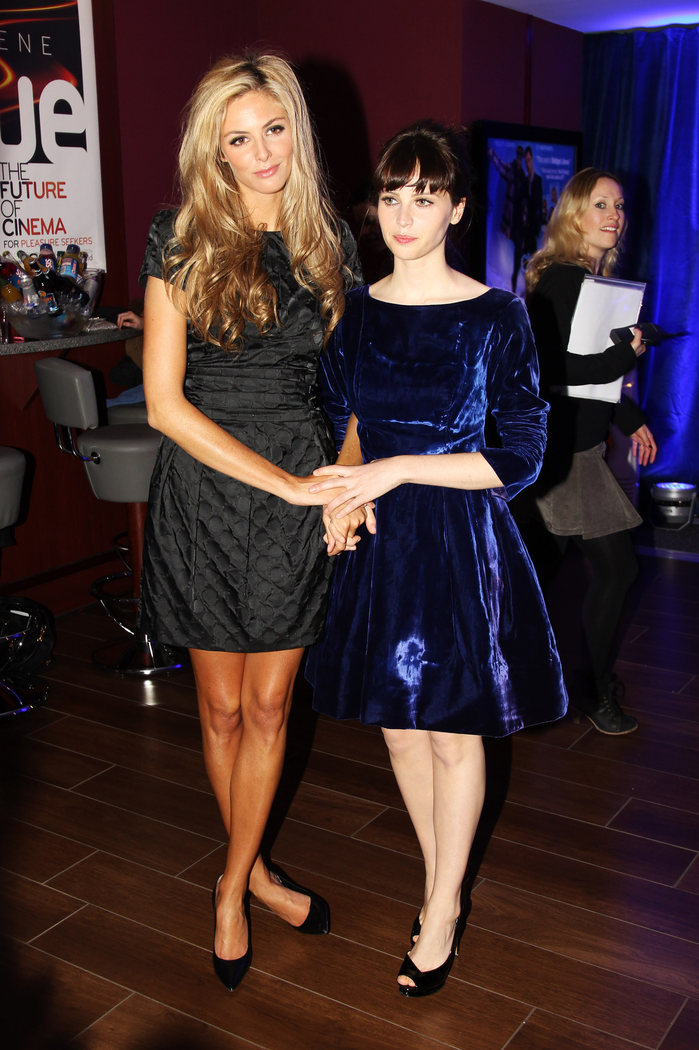 Felicity Jones and Tamsin Egerton at event of Chalet Girl (2011)