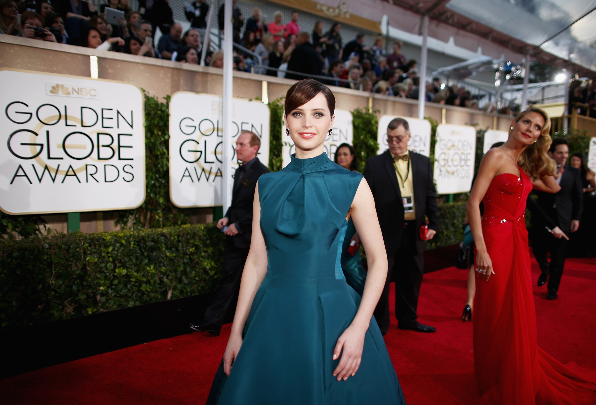 Felicity Jones at event of The 72nd Annual Golden Globe Awards (2015)