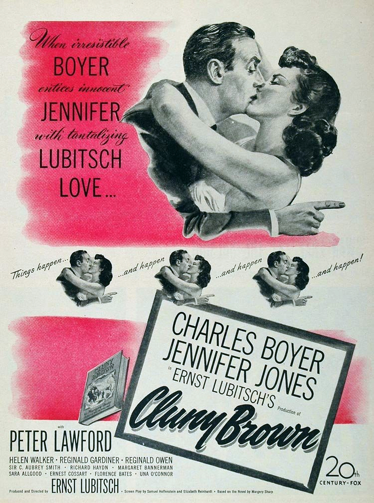 Charles Boyer and Jennifer Jones in Cluny Brown (1946)