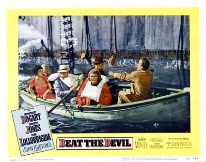 Humphrey Bogart, Jennifer Jones, Gina Lollobrigida and Robert Morley in Beat the Devil (1953)