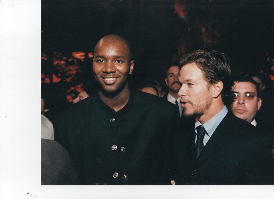 Tank with Mark Wahlberg at movie premiere