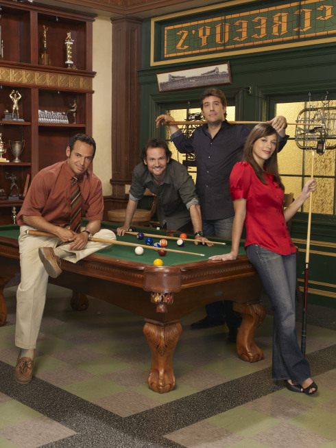 Still of Craig Bierko, Rashida Jones, Shaun Majumder and Johnny Sneed in Unhitched (2008)