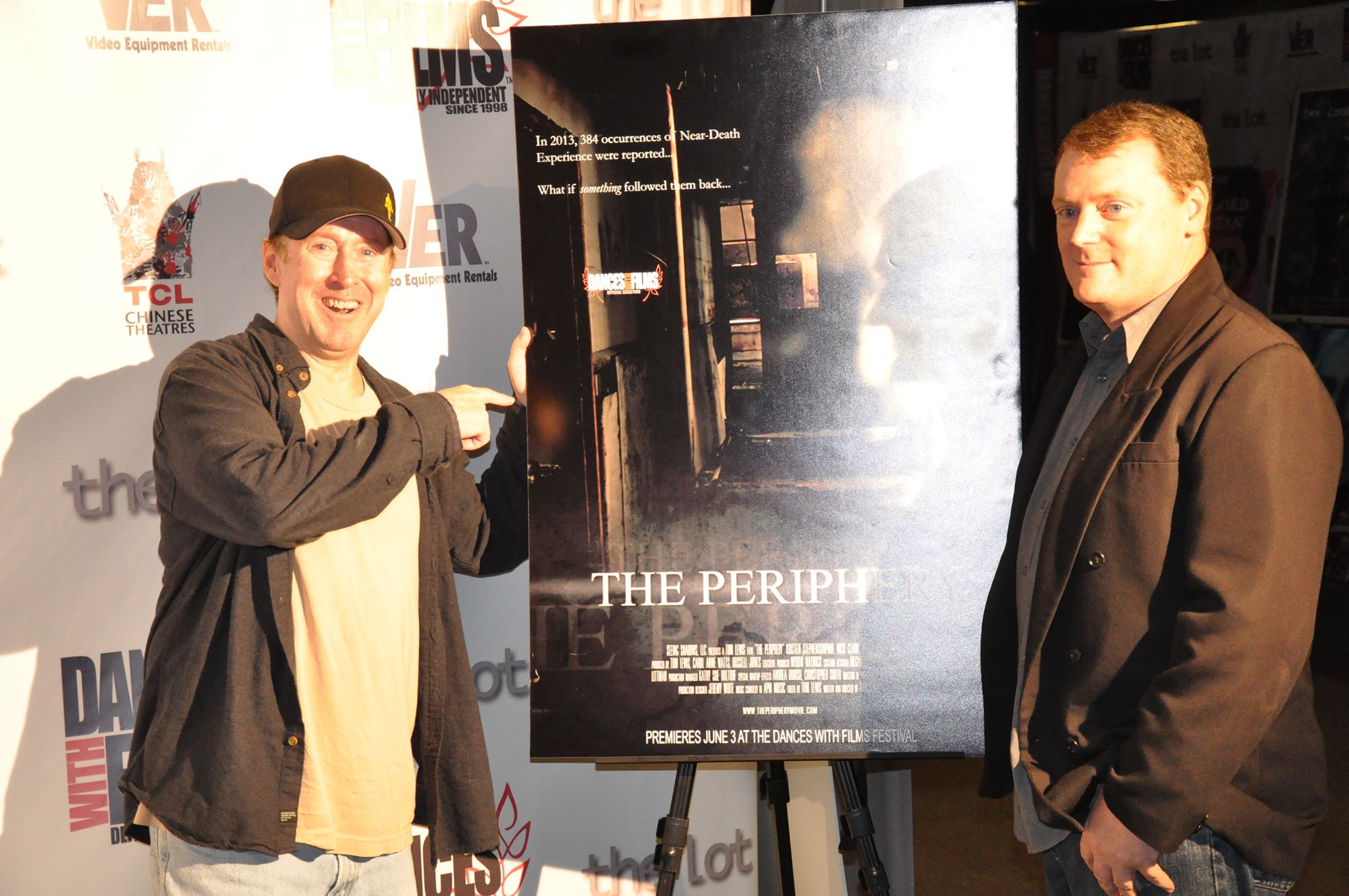 Director / Producer Tom Lewis & Producer - Russell Jones on the red carpet for the 