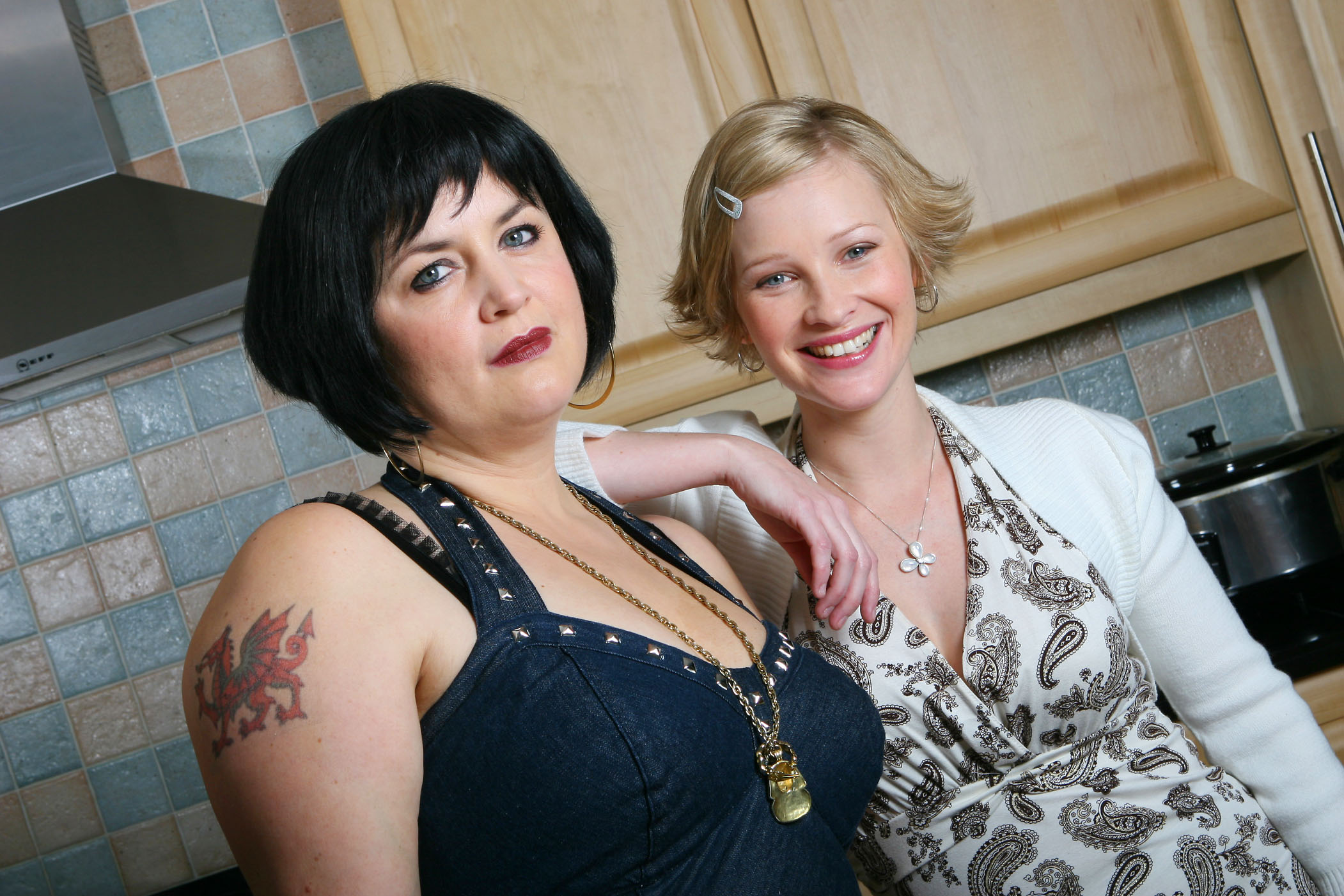 Still of Ruth Jones and Joanna Page in Gavin & Stacey (2007)