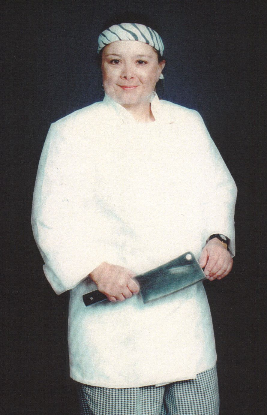 June Jordan in CHEF WHITES
