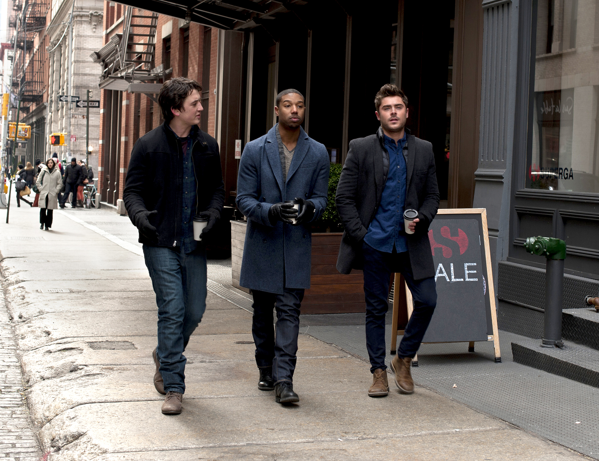 Still of Michael B. Jordan, Zac Efron and Miles Teller in That Awkward Moment (2014)