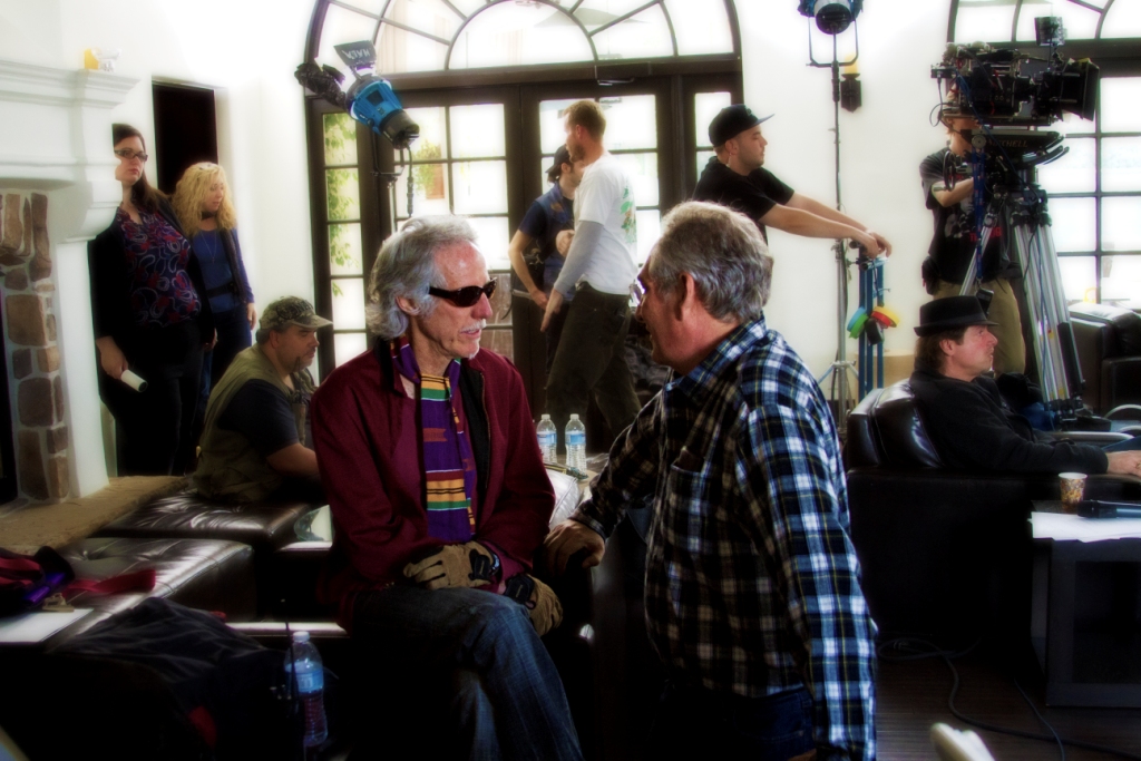 With producer John Densmore on the last day of filming Window Of Opportunity.