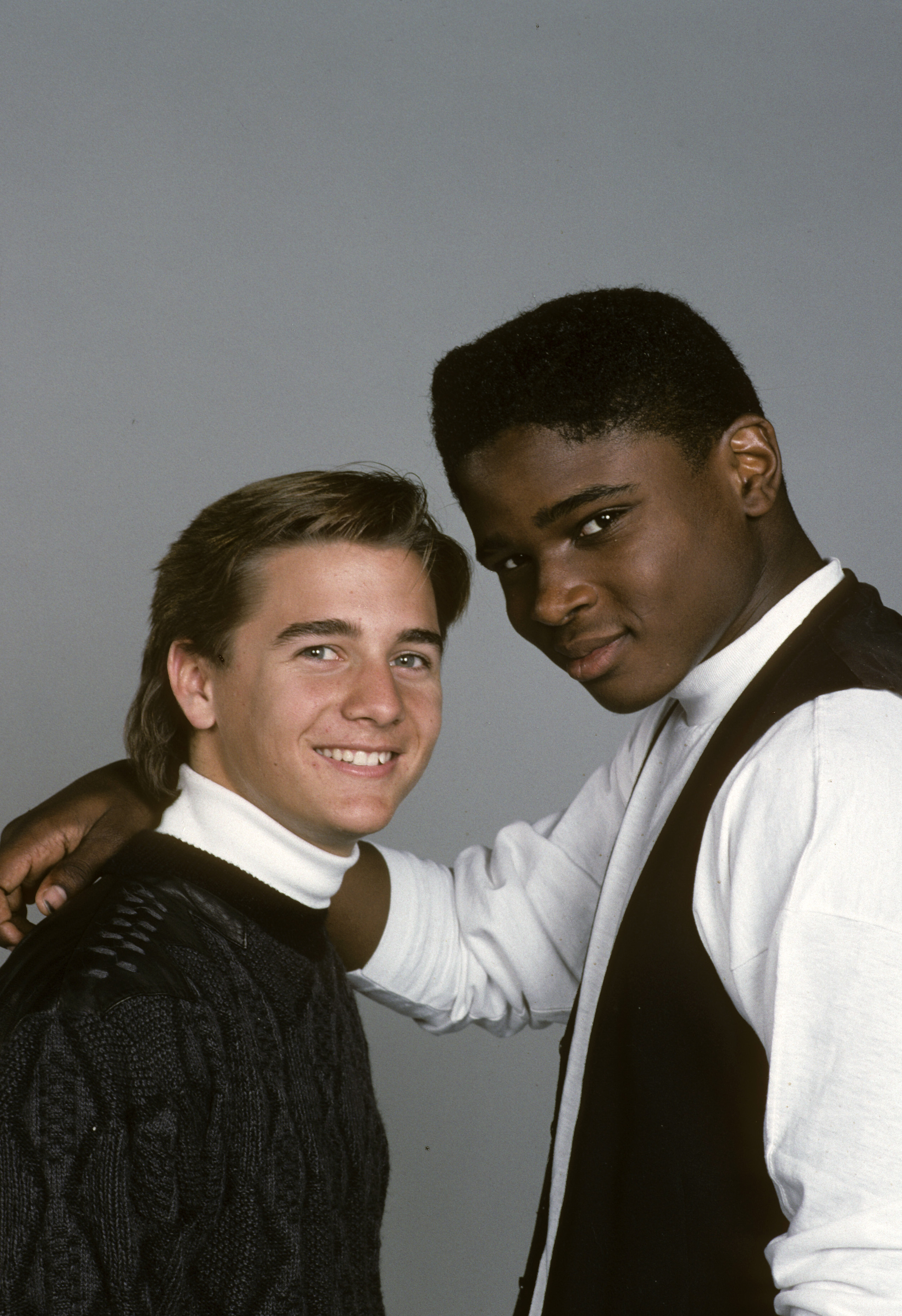 Still of Randy Josselyn and Darius McCrary in Family Matters (1989)