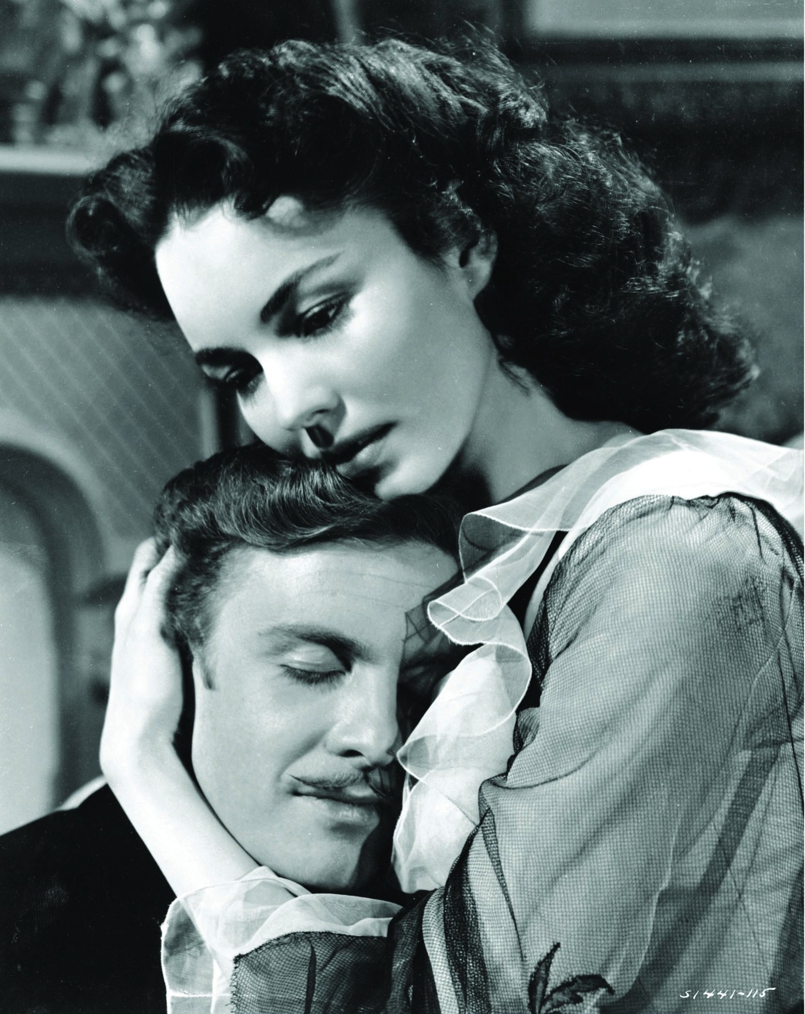 Still of Jennifer Jones and Louis Jourdan in Madame Bovary (1949)