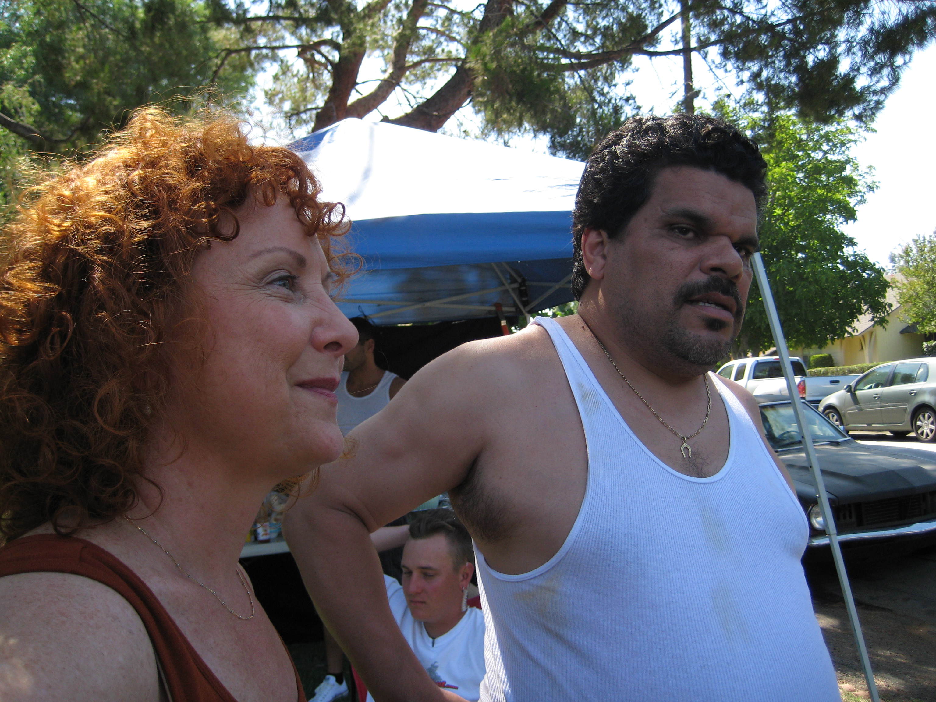 On the set of PARKSIDE. With Luis Guzman