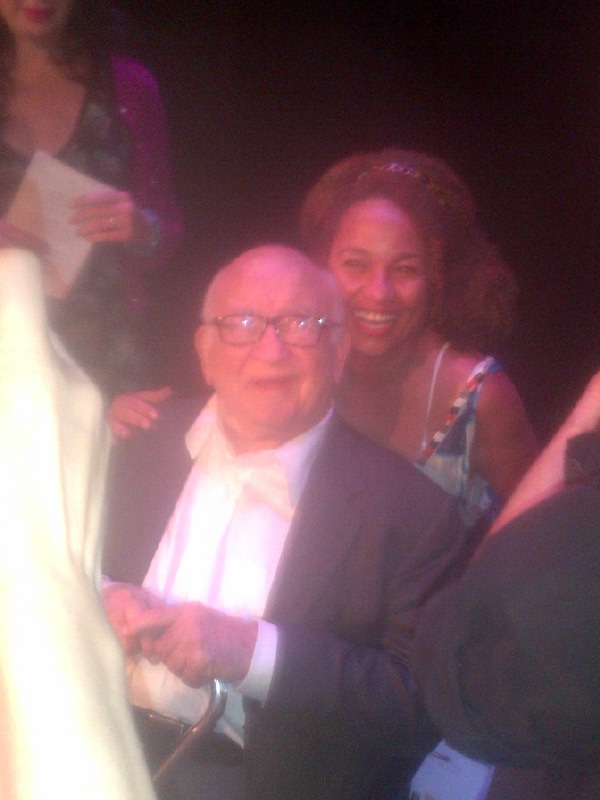 Ella Joyce with Ed Asner at The Barnsdall Gallery Theater