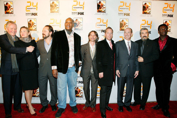 Hakeem Kae-Kazim and the cast of '24'