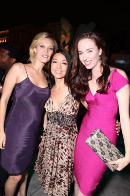 Ming-Na Wen, Alaina Huffman and Elyse Levesque at event of SGU Stargate Universe (2009)