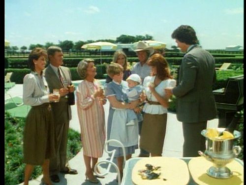 Still of Victoria Principal, Barbara Bel Geddes, Patrick Duffy, Larry Hagman, Linda Gray, Susan Howard and Steve Kanaly in Dallas (1978)