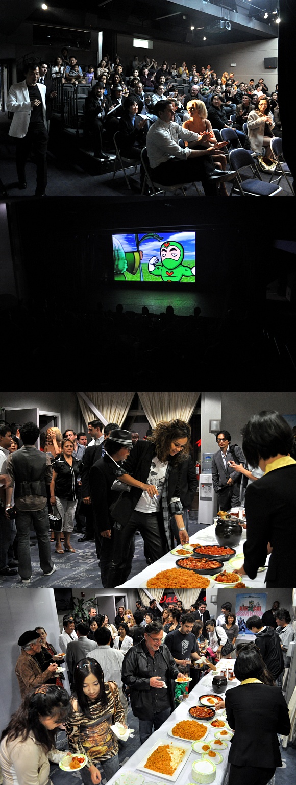 Kimchi Warrior Premiere Screening, May 5 , 2010 Kimchi tasting has followed the screening of the five episodes. Around one hundred attendees enjoyed Kimchi fried rice and rice wine. Food and entertainment made a good combination to promote the unique K