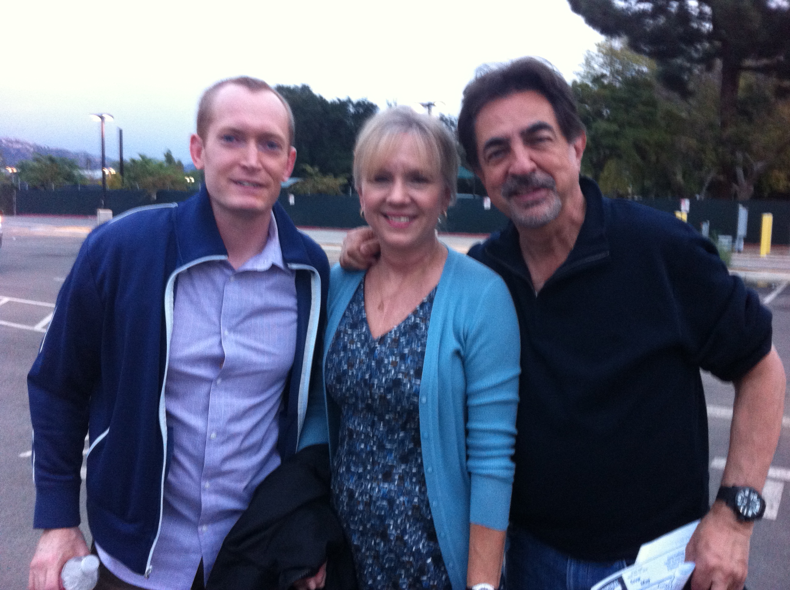 with Joe Mantegna and Sean Summers on set of Criminal Minds
