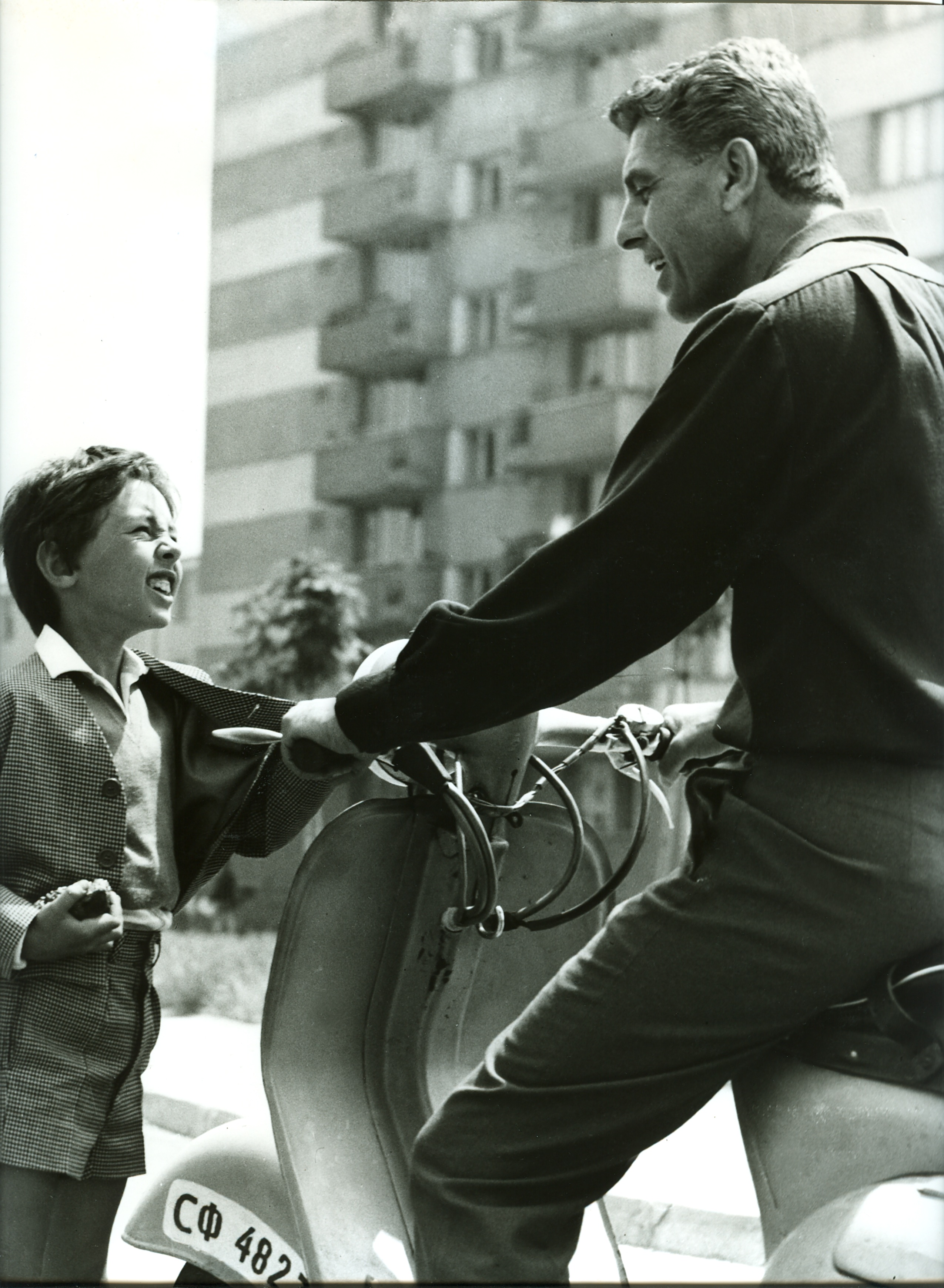 Bulgarian Actor Apostol Karamitev (right) portrays The Vanyo's uncle in the movie 