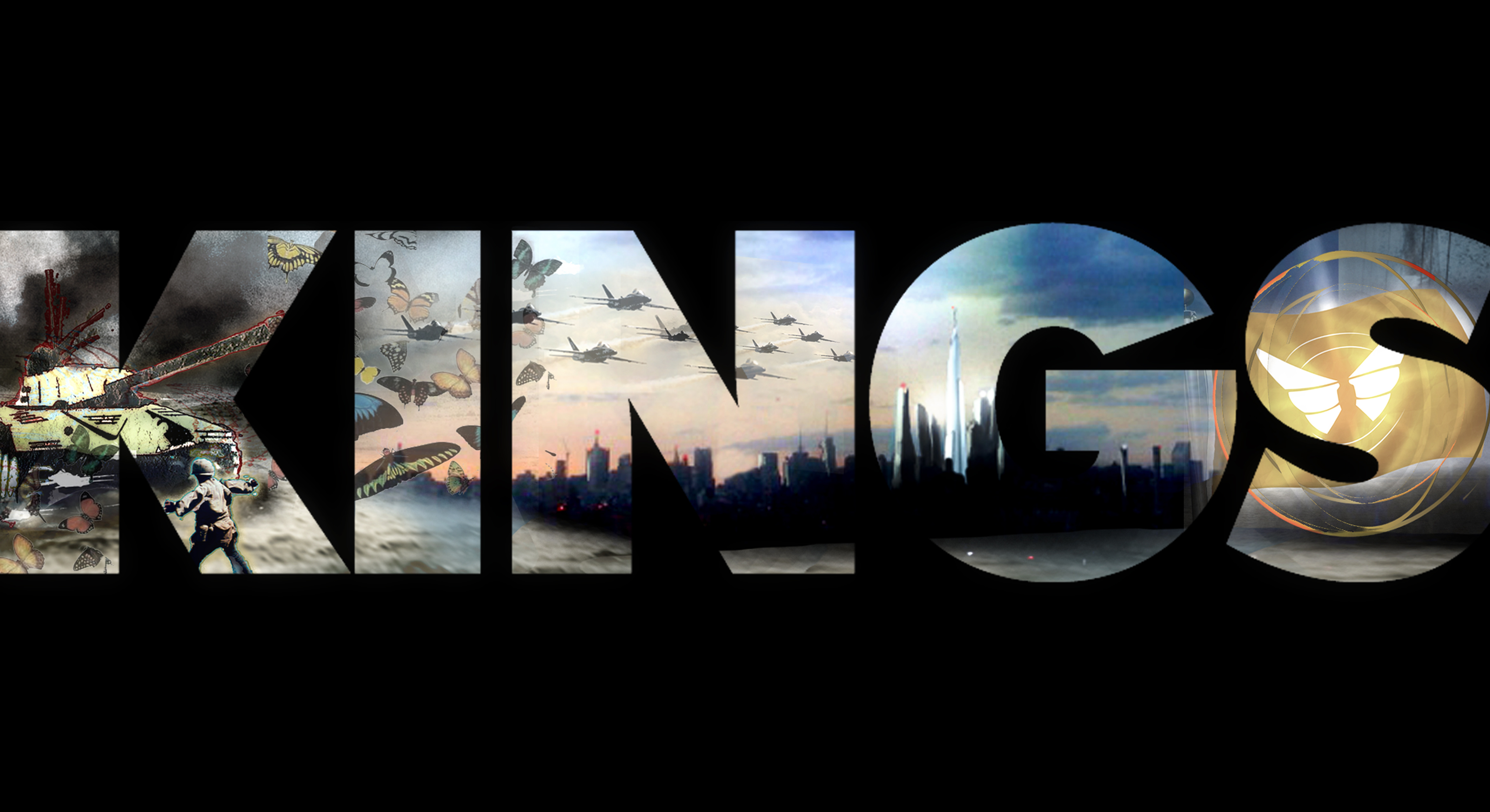 montage logo for the television series KINGS