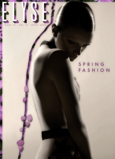 Fashion magazine cover, designed for the film 