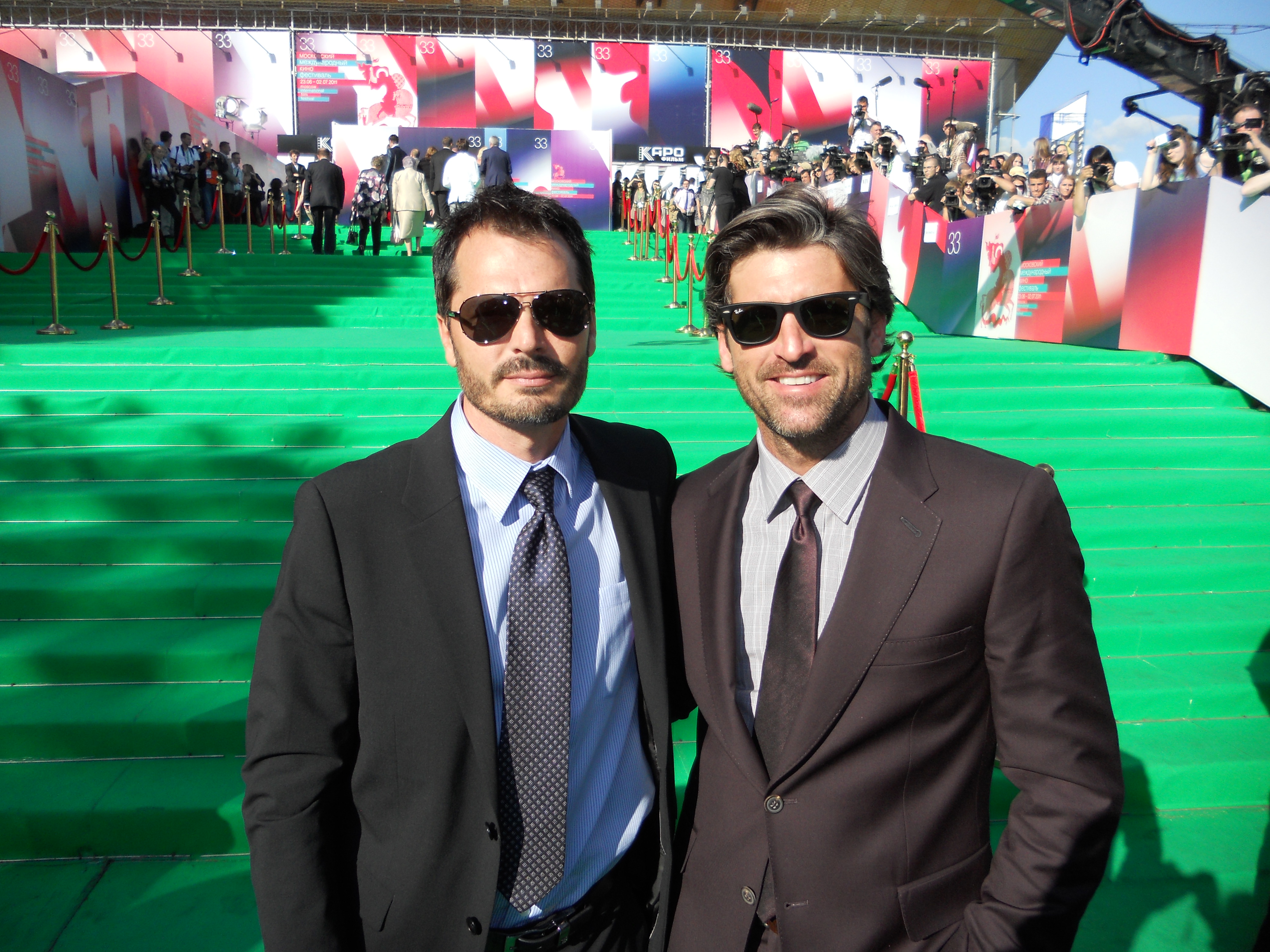 Michael Kase & Patrick Dempsey. Transformers: Dark Of The Moon Premiere - Moscow, Russia 2011.