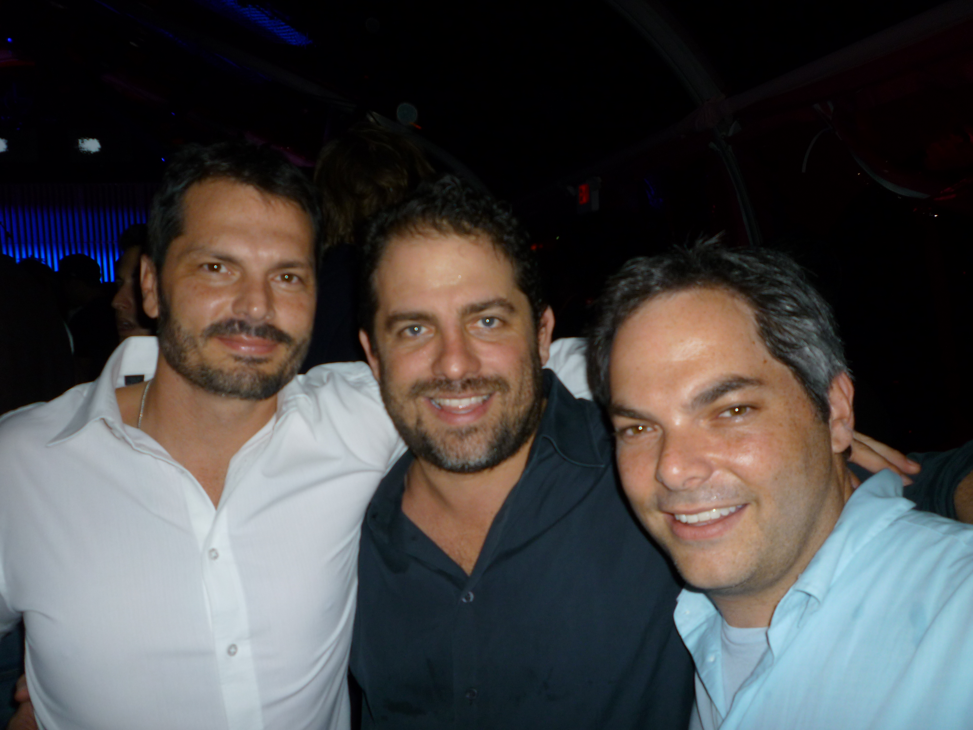 Michael Kase, Brett Ratner, Adam Goodman - ESPN Event; Superbowl Miami Feb. 2010