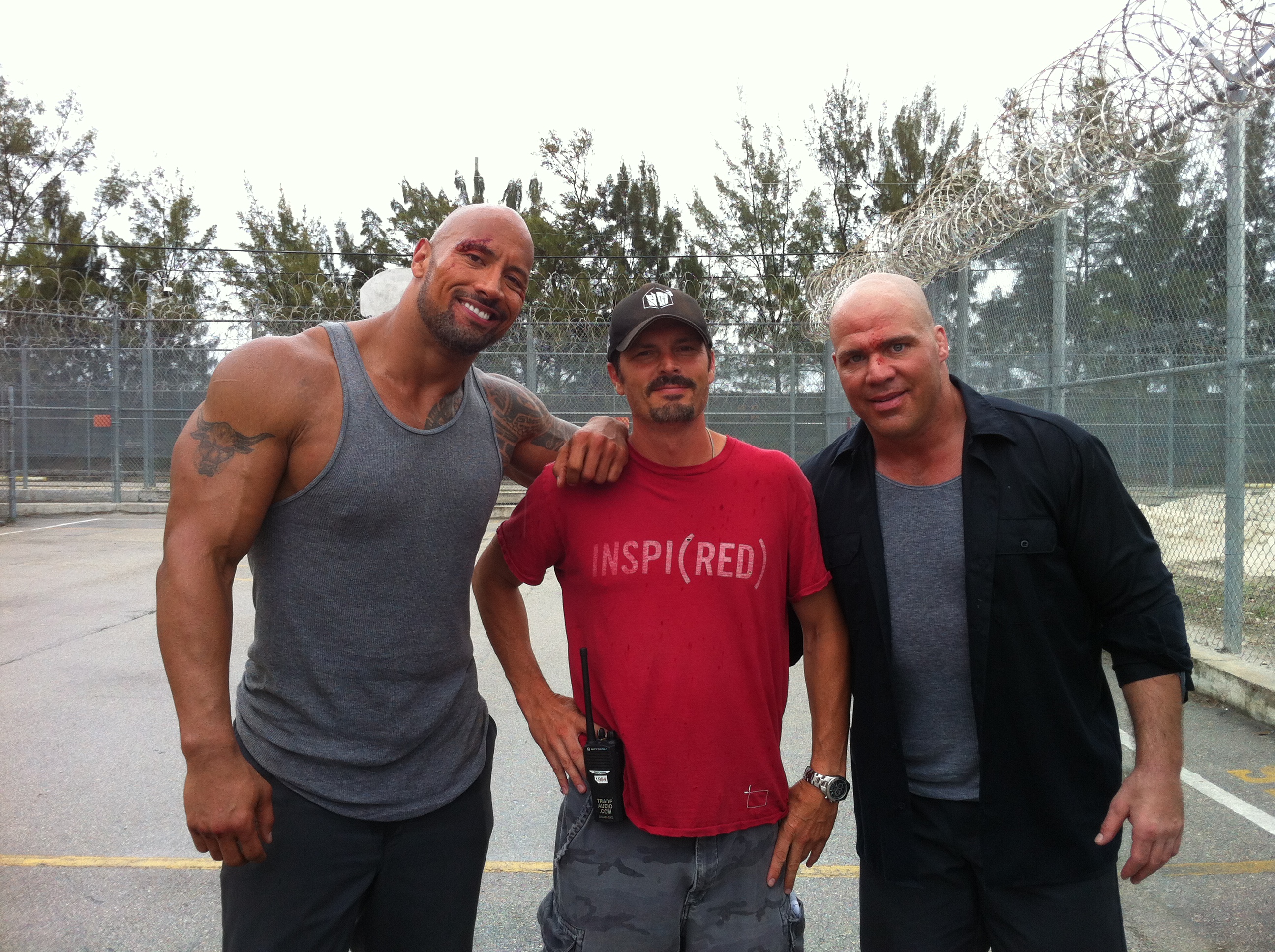 Dwayne Johnson, Michael Kase & Kurt Angle. Pain & Gain