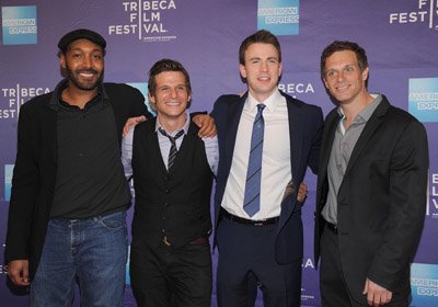 Mark Kassen, Jesse Martin, Chris Evans, Adam Kassen - PUNCTURE Premiere, at the Tribeca Film Festival