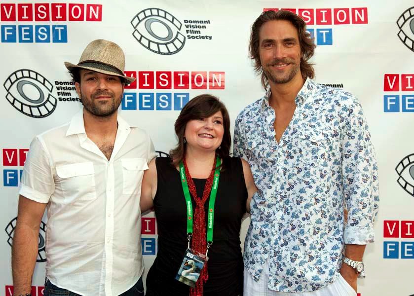 George Katt, Kim Cummings and Lukas Hassel attend the NYC Premiere of 