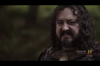 Ivan Kaye, as 'King Aelle', in 'Vikings'. 2013