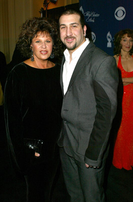 Joey Fatone and Lainie Kazan