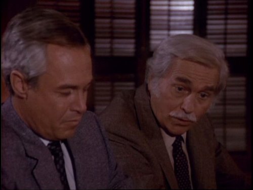 Still of Steve Kanaly and Howard Keel in Dallas (1978)