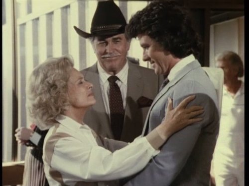 Still of Patrick Duffy, Donna Reed and Howard Keel in Dallas (1978)