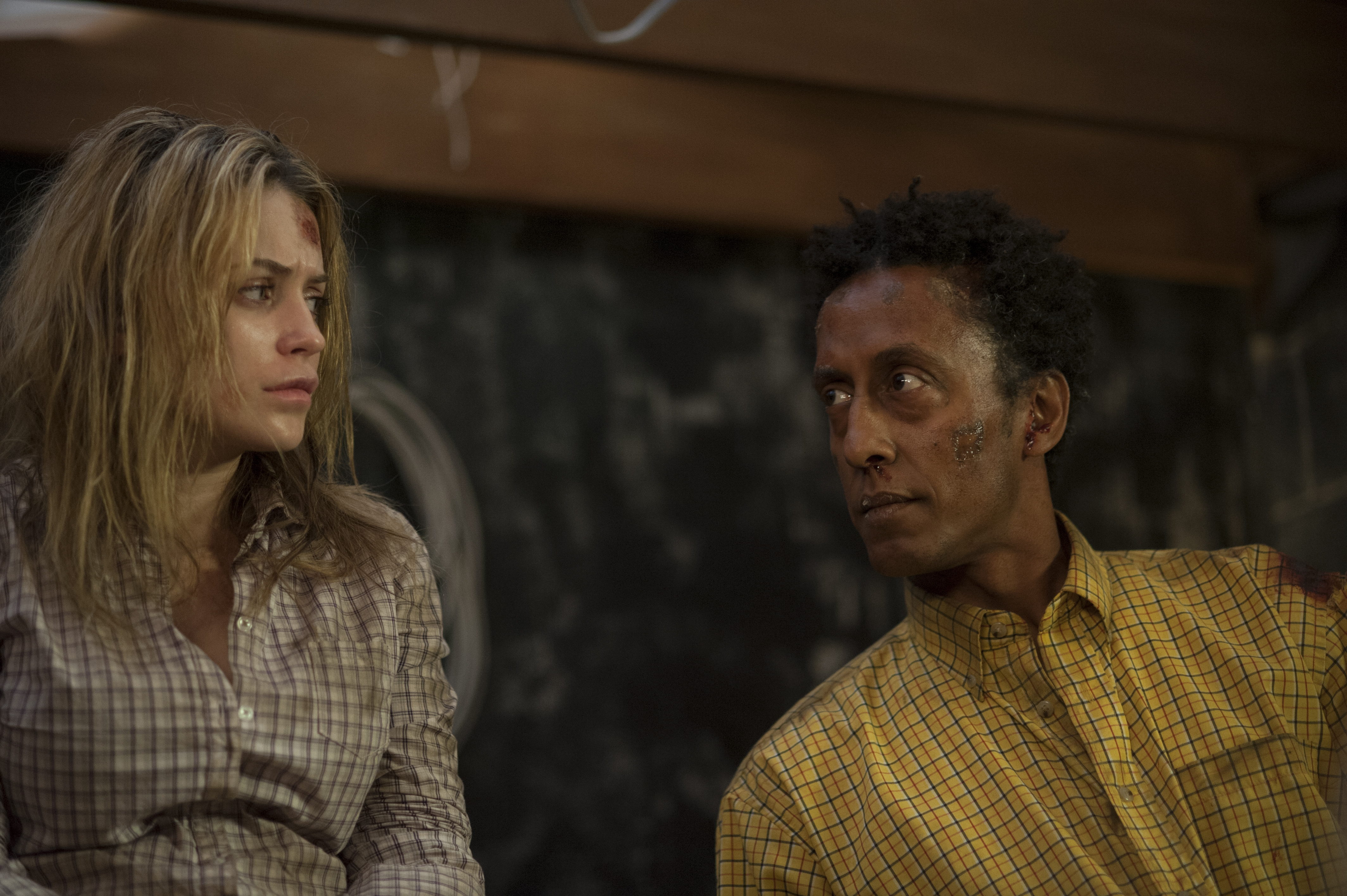 Still of Monica Keena and Andre Royo in Aftermath (2012)