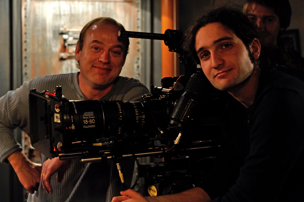 Director Jon Keeyes and Director of Photography Lorenzo Levrini from the set of Nightmare Box